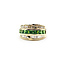 Ring Channel Set .75ctw Baguette Diamonds .54ctw Tsavorite Garnets 14ky sz7 224030164