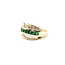 Ring Channel Set .75ctw Baguette Diamonds .54ctw Tsavorite Garnets 14ky sz7 224030164