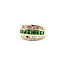 Ring Channel Set .75ctw Baguette Diamonds .54ctw Tsavorite Garnets 14ky sz7 224030164