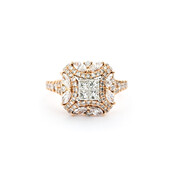 Ring 1.28ctw Round, Princess & Marquise Diamonds Illusion Cluster 14kr 124030014