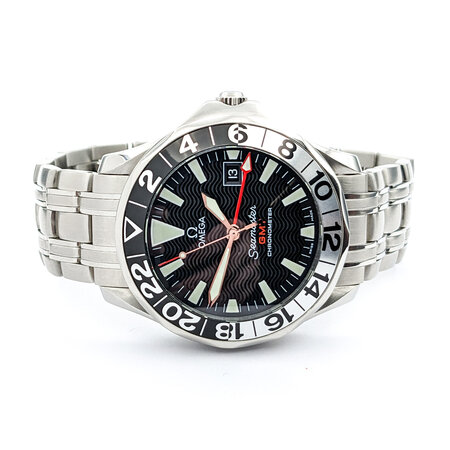 Watch Omega Seamaster GMT 2534.50 50th Anniversary 41mm Stainless Steel 7.5" Card 124036014