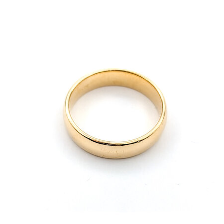 Ring Wedding Band Plain Gold 6mm 14ky sz13 124030602
