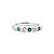 Ring 0.22ctw Round Diamonds .25ctw Emerald 14kw sz6.5 124030217