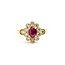 Ring 0.41ctw Round Diamonds 0.50ct Ruby 14ky sz6.25 124030183