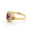 Ring 0.41ctw Round Diamonds 0.50ct Ruby 14ky sz6.25 124030183