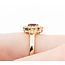 Ring 0.41ctw Round Diamonds 0.50ct Ruby 14ky sz6.25 124030183