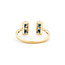 Ring 0.16ctw Round Diamonds 0.48ctw Sapphire 14kw sz7 124030223