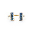 Ring 0.16ctw Round Diamonds 0.48ctw Sapphire 14kw sz7 124030223