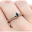 Ring Solitaire 0.30ct Sapphire 14kw sz6.25 124030219