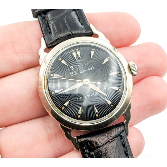 Watch Vintage Bulova 23 Jewel Self Winding 1956 31mm Stainless Steel 6.5" 224036004