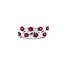 Ring 0.52ctw Baguette Diamonds 1.00ctw Ruby 900pt sz6 124030186