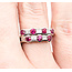 Ring 0.52ctw Baguette Diamonds 1.00ctw Ruby 900pt sz6 124030186
