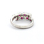 Ring 0.52ctw Baguette Diamonds 1.00ctw Ruby 900pt sz6 124030186