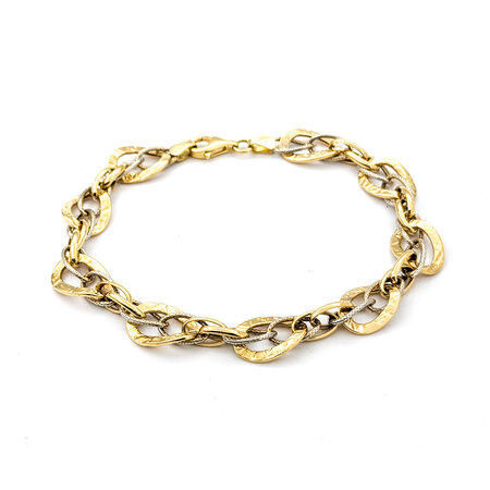 Bracelet Two-Tone Chain Link 14tt 8" 10mm 124033507