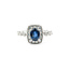 Ring 0.36ctw Round Diamonds 1.56ct Sapphire 14kw sz7 124030214