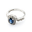 Ring 0.36ctw Round Diamonds 1.56ct Sapphire 14kw sz7 124030214
