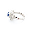 Ring 0.85ctw Round/Baguette Diamonds 1.06ct Sapphire 900pt sz6.5 124030188