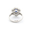 Ring 0.85ctw Round/Baguette Diamonds 1.06ct Sapphire 900pt sz6.5 124030188