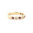 Ring 0.22ctw Round Diamonds 0.36ctw Ruby 14kw sz6.25 124030194