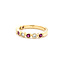 Ring 0.22ctw Round Diamonds 0.36ctw Ruby 14kw sz6.25 124030194