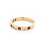Ring 0.22ctw Round Diamonds 0.36ctw Ruby 14kw sz6.25 124030194