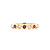 Ring 0.22ctw Round Diamonds 0.36ctw Ruby 14kw sz6.25 124030194