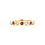 Ring 0.22ctw Round Diamonds 0.36ctw Ruby 14kw sz6.25 124030194