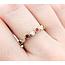 Ring 0.22ctw Round Diamonds 0.36ctw Ruby 14kw sz6.25 124030194