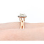 Ring Halo .65ctw Round Diamonds    14kr sz6.25 124030302