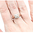 Ring Halo .65ctw Round Diamonds    14kr sz6.25 124030302