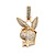 Pendant Playboy Bunny 3.00ctw Round Lab Grown Diamonds 1.9x1" 14kr " 124031005