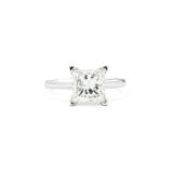  Ring Solitaire GIA#2231155018 1.51ct Princess Cut Diamond Platinum sz6 224030305