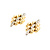 Earrings Panther Link .10ctw Round Diamonds 14ky 24x15.5mm 222100111
