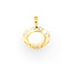 Pendant Enhancer 15mm Mabe Pearl 28.5x19.5mm 14ky " 224041253