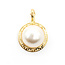 Pendant Enhancer 15mm Mabe Pearl 28.5x19.5mm 14ky " 224041253
