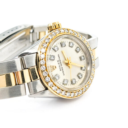 Watch Rolex 6619 Oyster Perpetual Yr.1969 Two-Tone AM Diamond Dial & Bezel 25mm Stainless Steel & 14kt Yellow Gold 6.5" 124046002