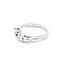 Ring Contour Band .07ctw Baguette Diamonds 14kw sz7 124030462