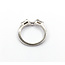 Ring Contour Band .07ctw Baguette Diamonds 14kw sz7 124030462