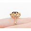 Ring .16crw Round Diamonds 1.50ct Garnet 14ky sz7.5 124030232