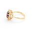 Ring .16crw Round Diamonds 1.50ct Garnet 14ky sz7.5 124030232