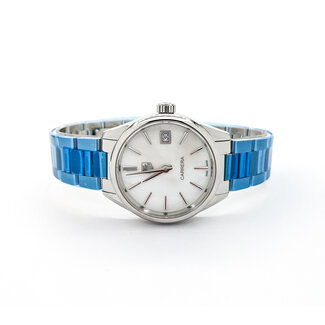 Watch Tag Heuer Carerra War1311 MOP Dial 32mm Stainless Steel 7.5" Box 124026015