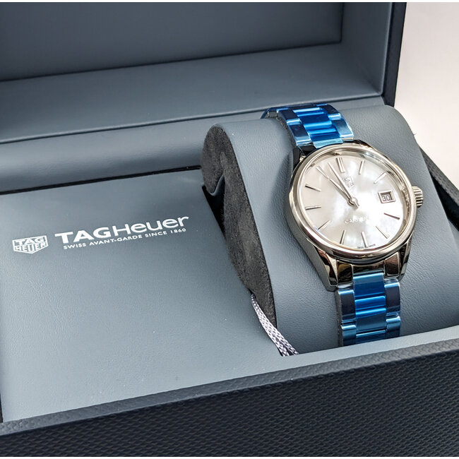 Watch Tag Heuer Carerra War1311 MOP Dial 32mm Stainless Steel 7.5" Box 124026015