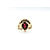 Ring Domed 1.50ct Shield Cut Garnet 18ky sz7 224040157