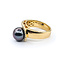 Ring .10ctw Round Diamonds 9.5mm Tahitian Pearl 14ky Sz7 222020052