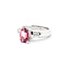 Ring .33ctw Baguette Diamonds 1.35ct Pink Tourmaline 950pt Sz5.5 123120127