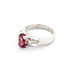 Ring .33ctw Baguette Diamonds 1.35ct Pink Tourmaline 950pt Sz5.5 123120127