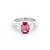 Ring .33ctw Baguette Diamonds 1.35ct Pink Tourmaline 950pt Sz7 123120127