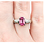 Ring .33ctw Baguette Diamonds 1.35ct Pink Tourmaline 950pt Sz5.5 123120127