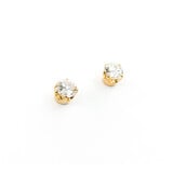  Earrings Stud 1.00ctw Round Diamonds 4 Prong 5.2mm 14ky 224044004
