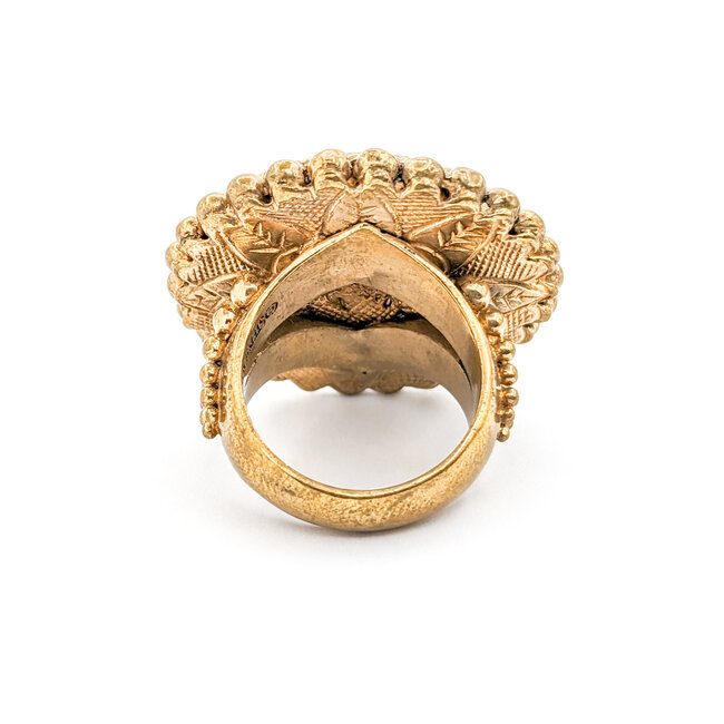 Ring Stephen Dweck MOP Brass SZ 7 218120027